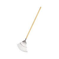 Stainless Steel Lady Lawn Leaf Rake